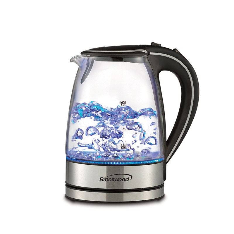 Cordless Glass Electric Kettle - (Black) image