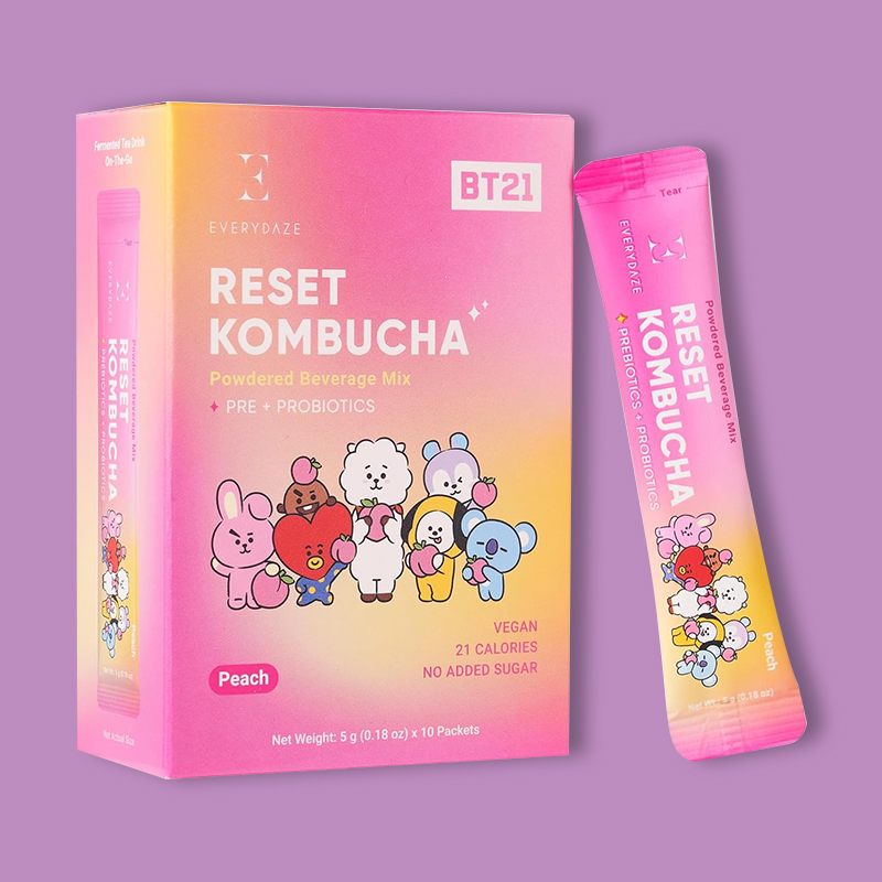 BT21 RESET Kombucha Peach 1.80 oz (10 Pack) image