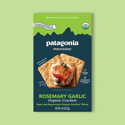 Rosemary Garlic Organic Crackers 4.4 oz image