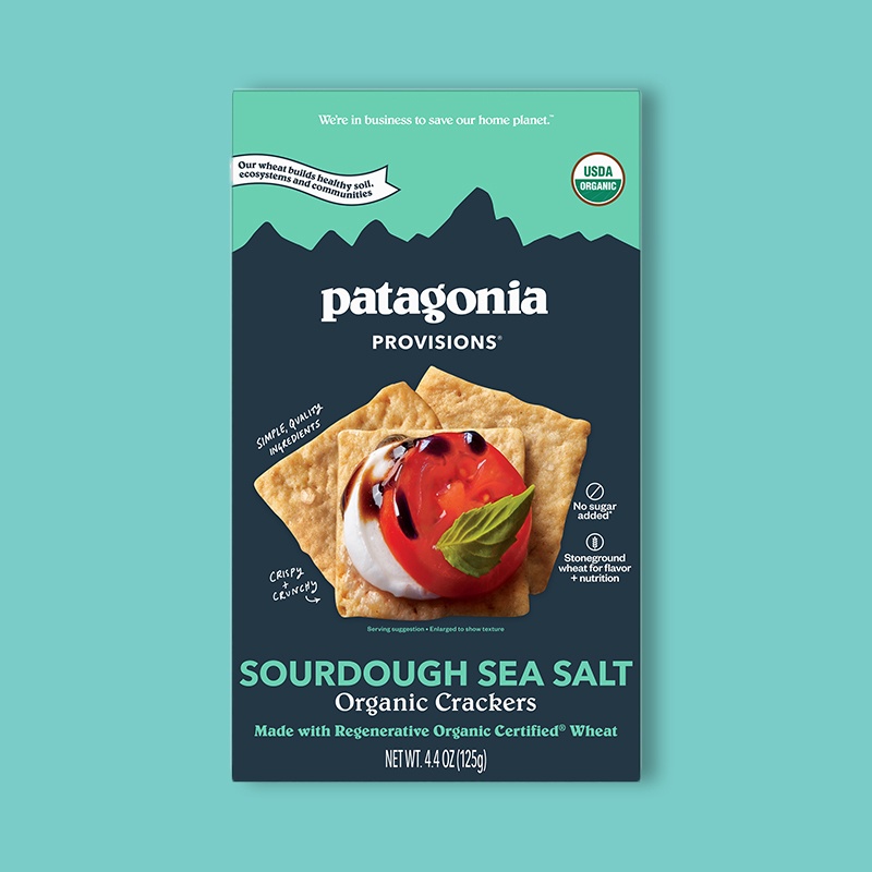 Sourdough Sea Salt Organic Crackers 4.4 oz image