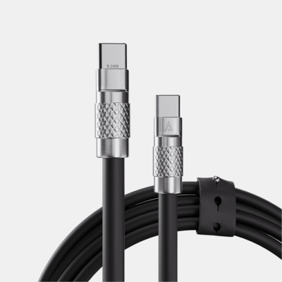 TsumoCharge® | 100W Silicone Charging Cable | USB-C | Black image