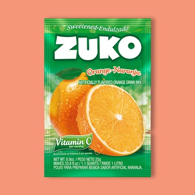 Zuko Drink Mix Orange 0.9 oz image