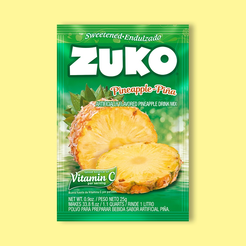 Zuko Drink Mix Pineapple 0.9 oz image