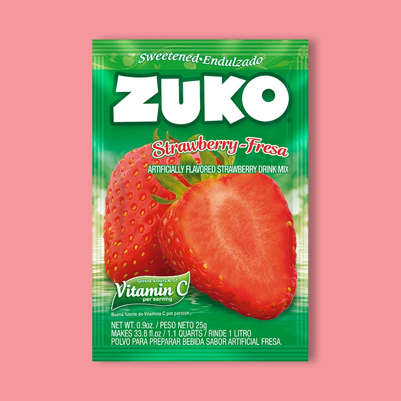 Zuko Drink Mix Strawberry 0.9 oz image