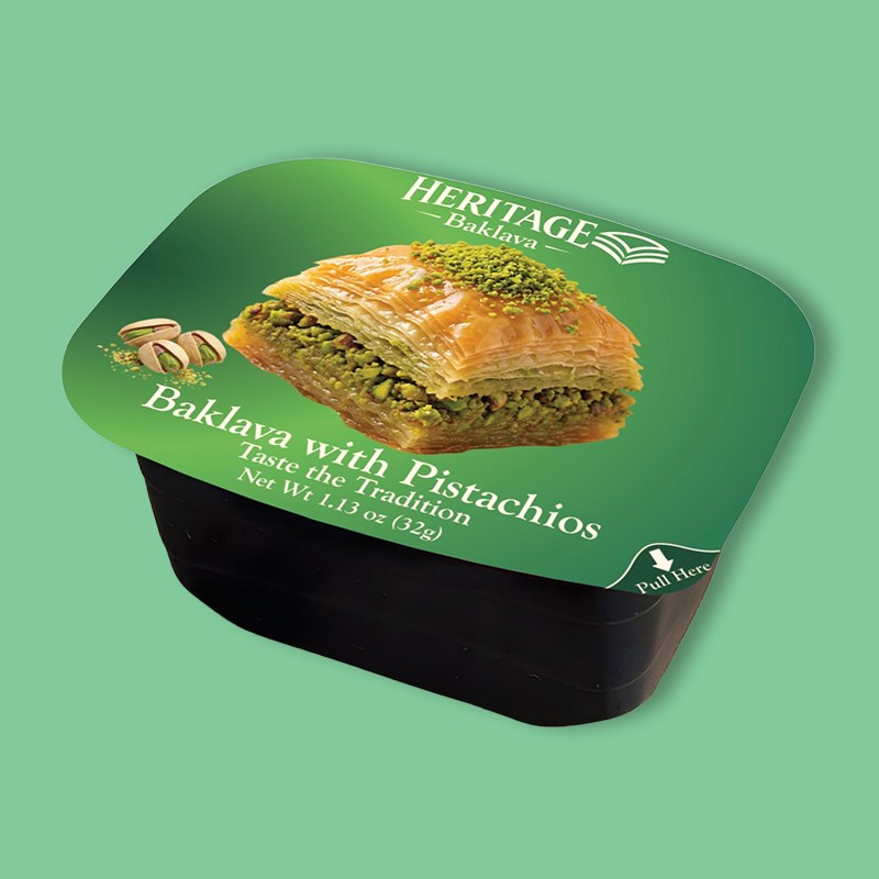 Mediterranean Style Pistachio Baklava Single Serve 1.13 oz image