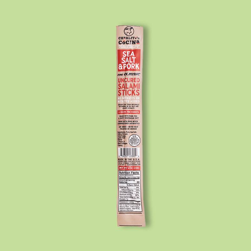 Campo Seco Sea Salt and Pork Slow Cured Dried Salami Stick 0.8 oz image