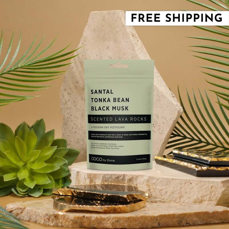 Scented Lava Rocks (Santal | Tonka Bean | Black Musk) image