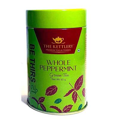 Whole Peppermint Green Tea in Tin 2.3 oz