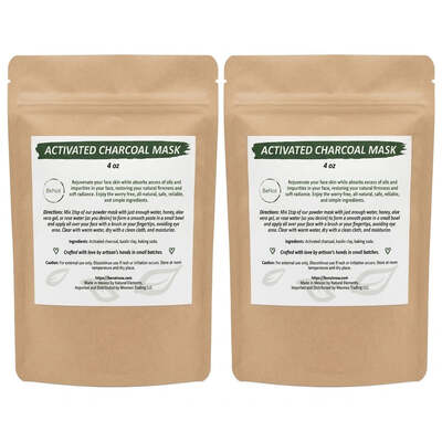 2-pack Activated Charcoal Facial Mask