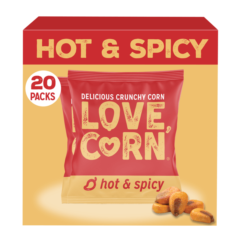 LOVE CORN Hot & Spicy 0.7oz x 20 Bags image