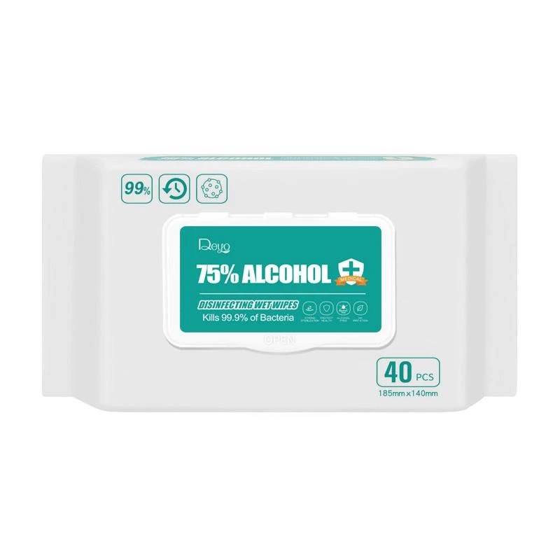 40 - Count Pack 75% Alcohol Disinfectant Wipe image