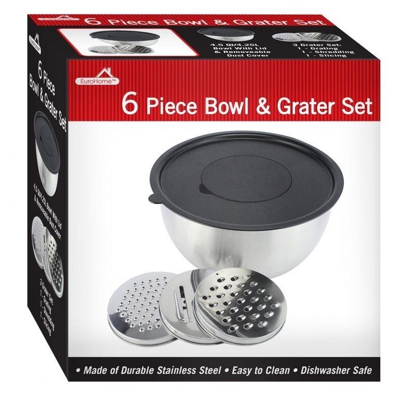 6Pc Bowl and Grater Set image
