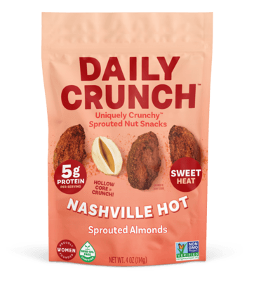 Nashville Hot Sprouted Almonds 5 oz 6 Pack