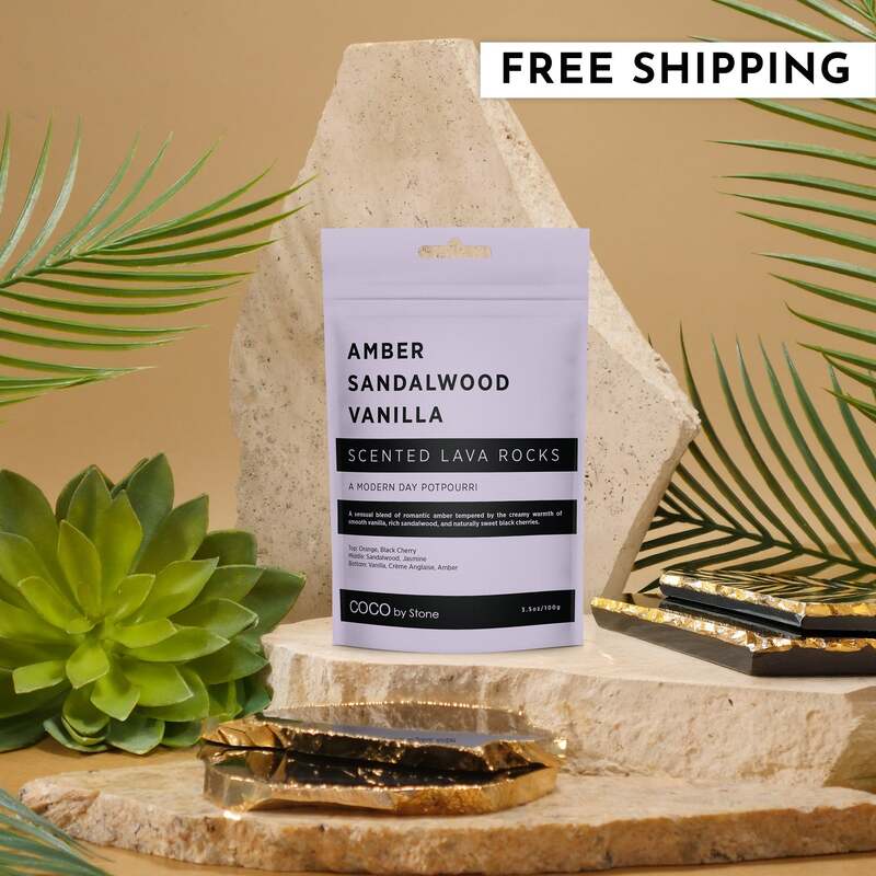 Scented Lava Rocks (Amber | Sandalwood | Vanilla) image