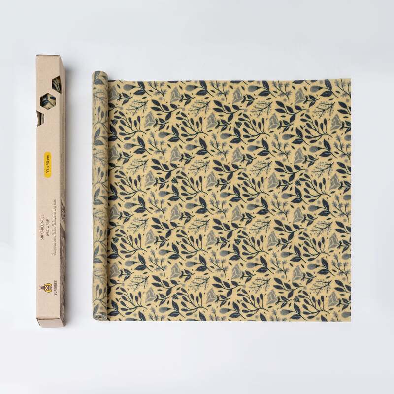 Beeswax Wrap Roll - Petite Flowers 35" x 13" image