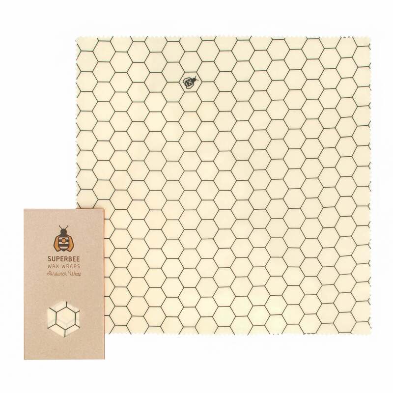 Beeswax Wraps “Sandwich wrap” 13" x 13" - Hexagonia image