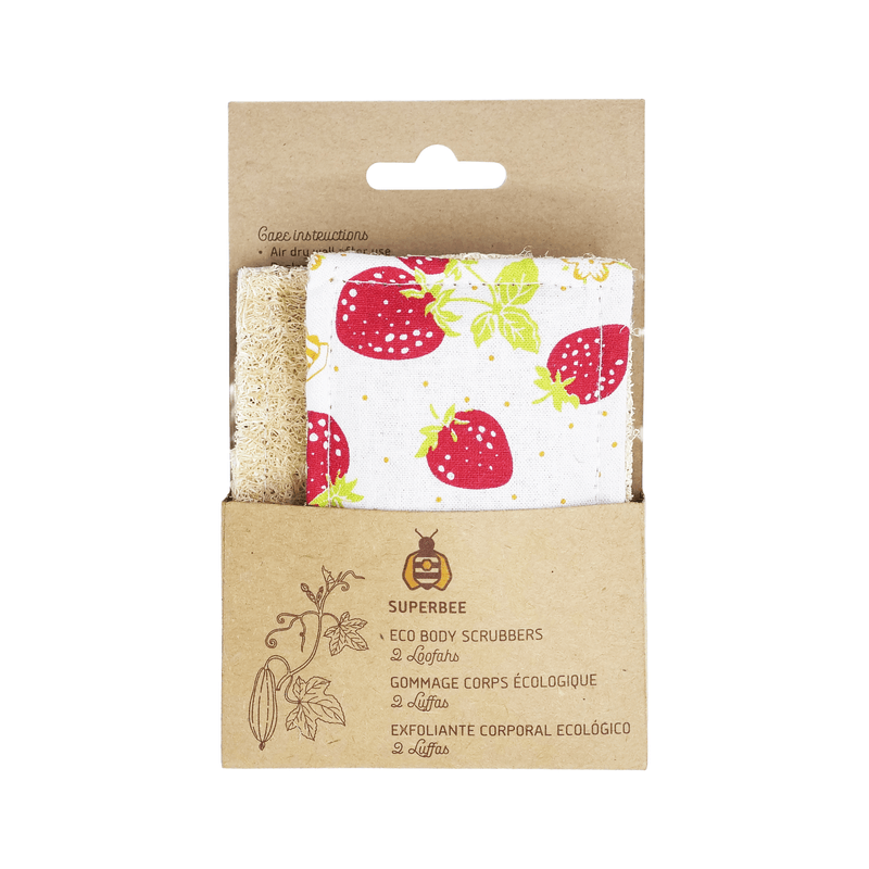 Eco Shower Loofah Body Scrubbers 2-pack image