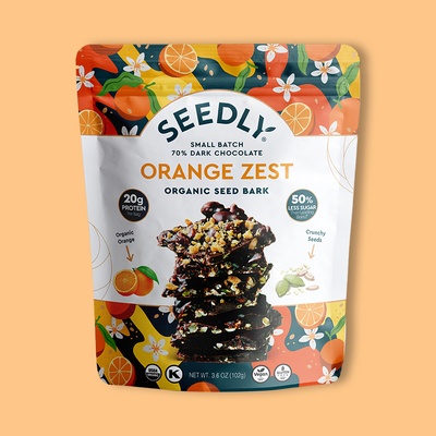 Orange Zest Dark Chocolate Bark 3.6 oz image