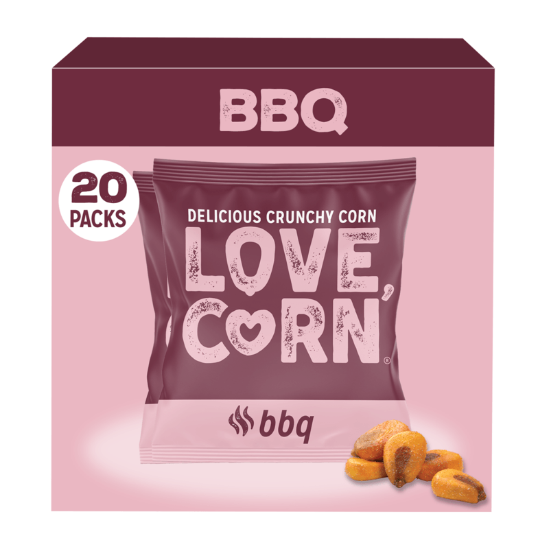LOVE CORN BBQ 0.7oz x 20 Bags image
