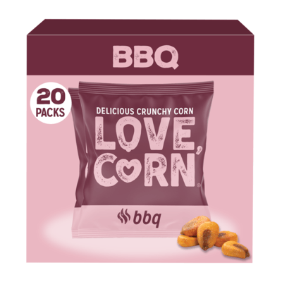 LOVE CORN BBQ 0.7oz x 20 Bags