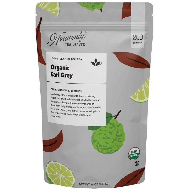 Organic Earl Grey, Bulk Loose Leaf Black Tea, 16 oz image
