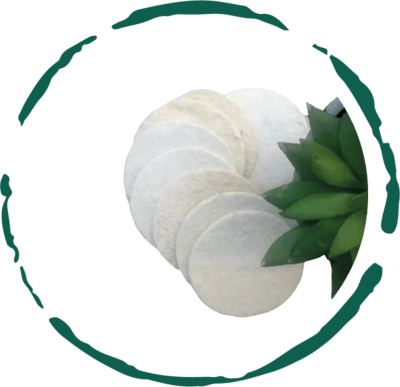 10-Pack Natural Loofah Pads