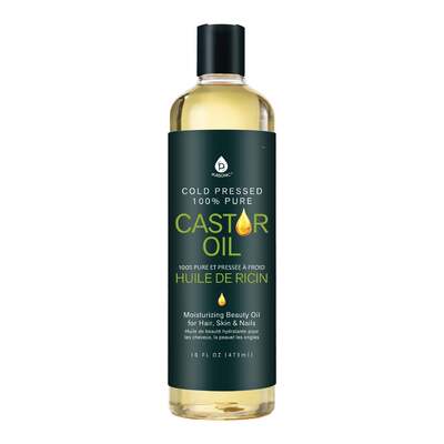 100% Pure Cold Pressed Castor Oil 16 Oz