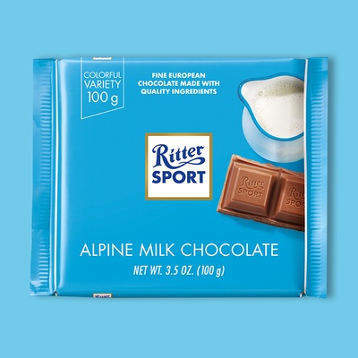 Ritter Sport Alpine Milk Chocolate 3.5 oz