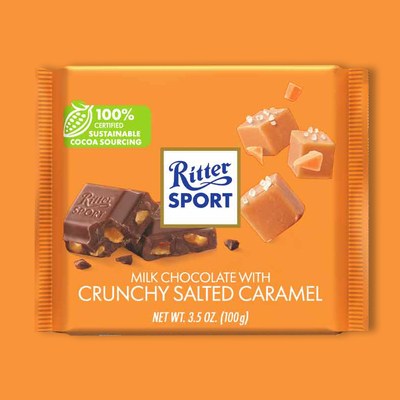 Milk Chocolate with Crunchy Salted Caramel 3.5 oz